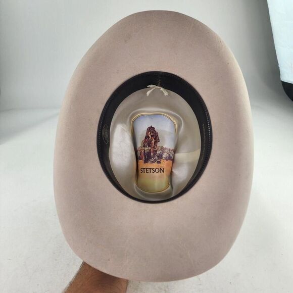 Stetson Beige Cowboy Hat with Feather Accent main image 9